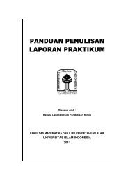panduan penulisan laporan praktikum - Universitas Islam Indonesia