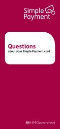 Questions about your Simple Payment card - Gov.uk