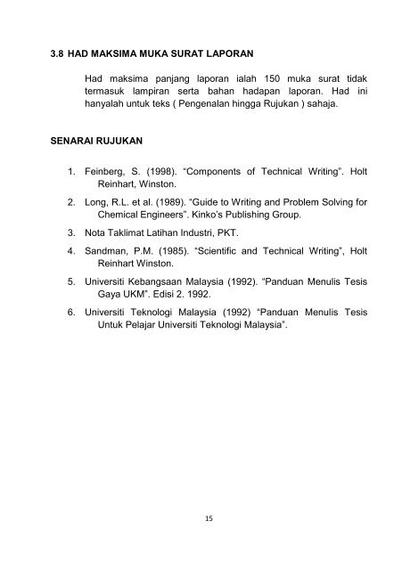 Garis Panduan Penulisan Laporan Akhir Latihan Industri - Politeknik ...