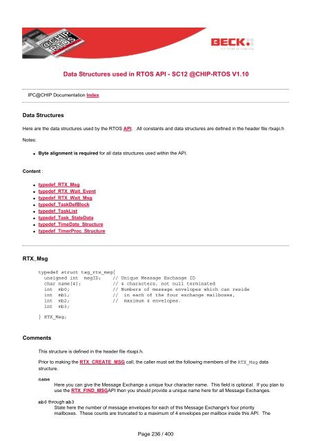 IPC@CHIP Documentation - SC12 @CHIP-RTOS V1.10