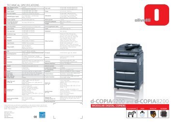 Olivetti d-Copia 6200/8200 brochure - Deltan