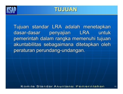 PSAP NO. 01: PENYAJIAN LAPORAN KEUANGAN PSAP ... - KSAP