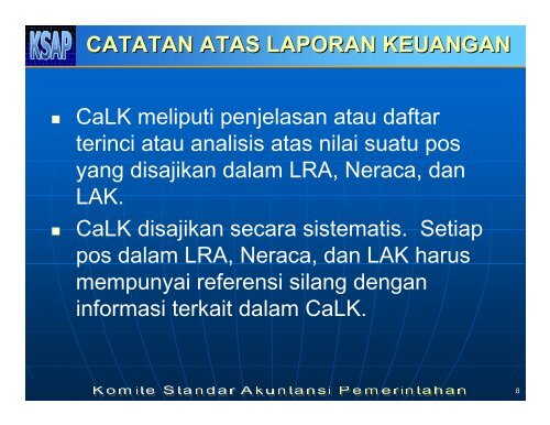 PSAP NO. 01: PENYAJIAN LAPORAN KEUANGAN PSAP ... - KSAP