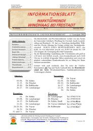 Gemeindeinformationsblatt 11/2002 - Windhaag bei Freistadt