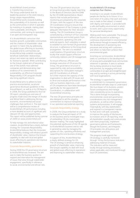 ArcelorMittal Annual Report 2008