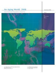An Aging World: 2008 - Census Bureau