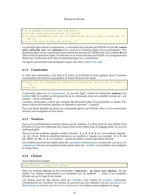 Manuel de KTurtle - KDE Documentation