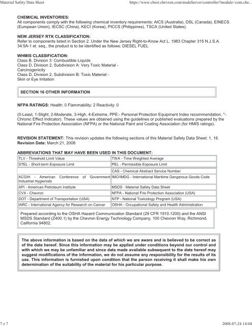 Print MSDS - Miller Electric Company Publications