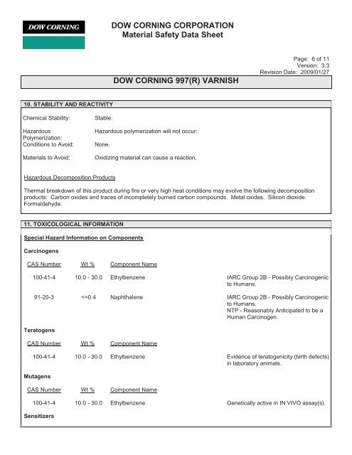 Print MSDS - Miller Electric Company Publications