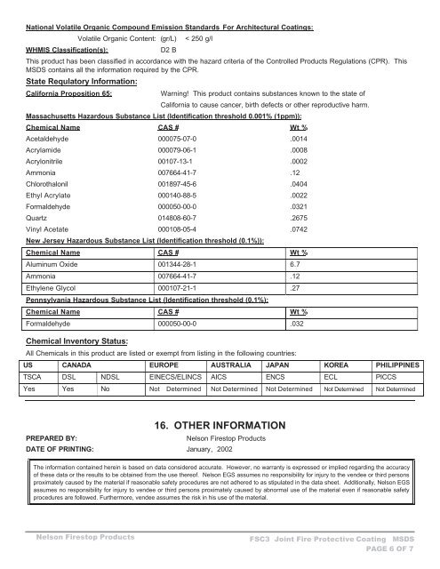 Print MSDS - Miller Electric Company Publications