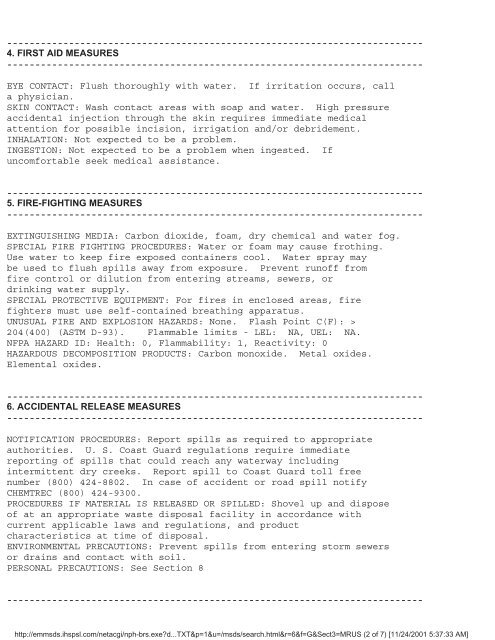 Print MSDS - Miller Electric Company Publications