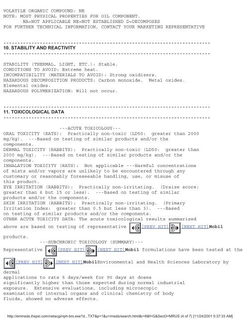 Print MSDS - Miller Electric Company Publications