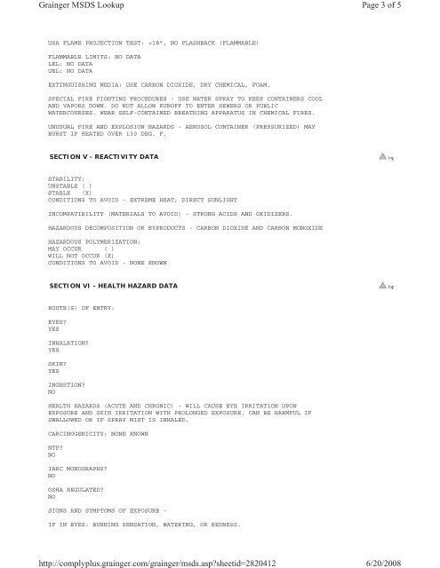 Print MSDS - Miller Electric Company Publications