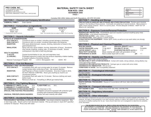 Print MSDS - Miller Electric Company Publications