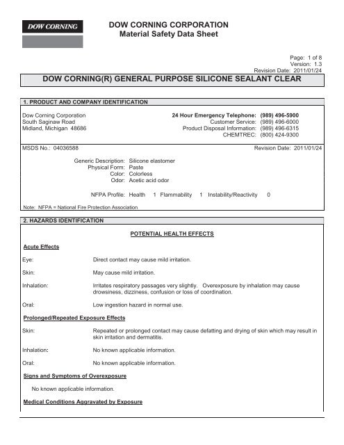 Print MSDS - Miller Electric Company Publications