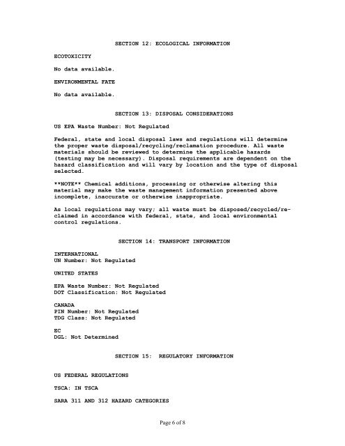 Print MSDS - Miller Electric Company Publications