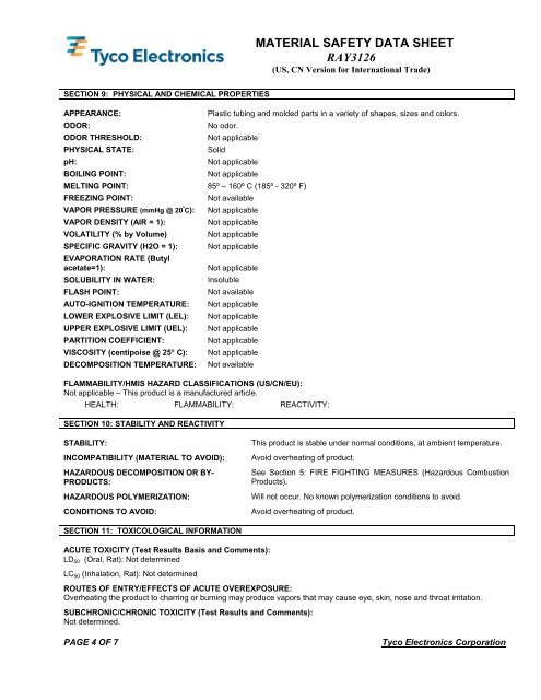 Print MSDS - Miller Electric Company Publications