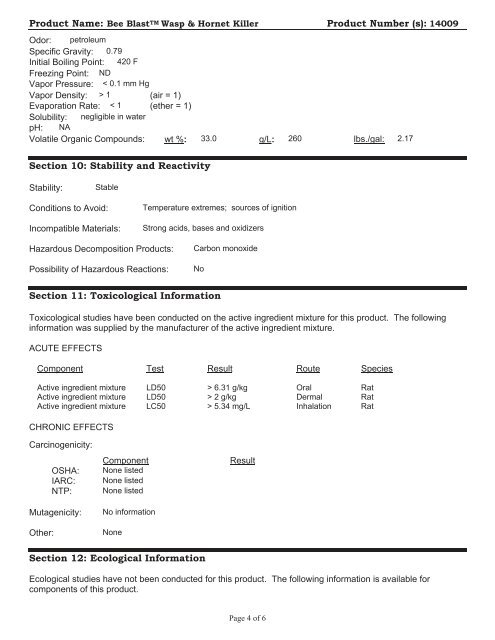 Print MSDS - Miller Electric Company Publications