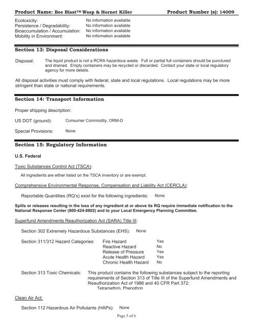 Print MSDS - Miller Electric Company Publications