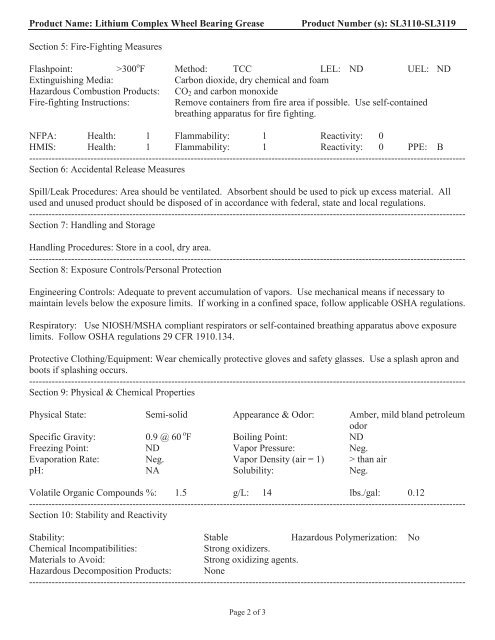 Print MSDS - Miller Electric Company Publications