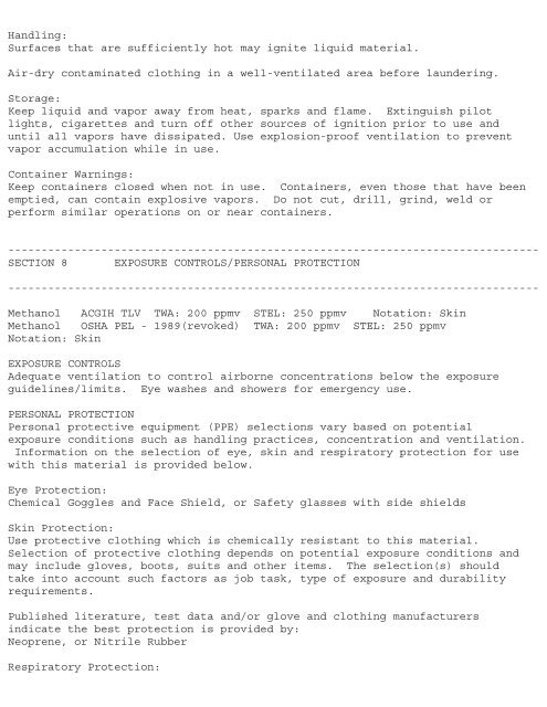 Print MSDS - Miller Electric Company Publications