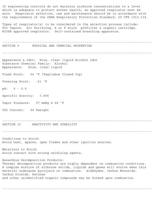 Print MSDS - Miller Electric Company Publications