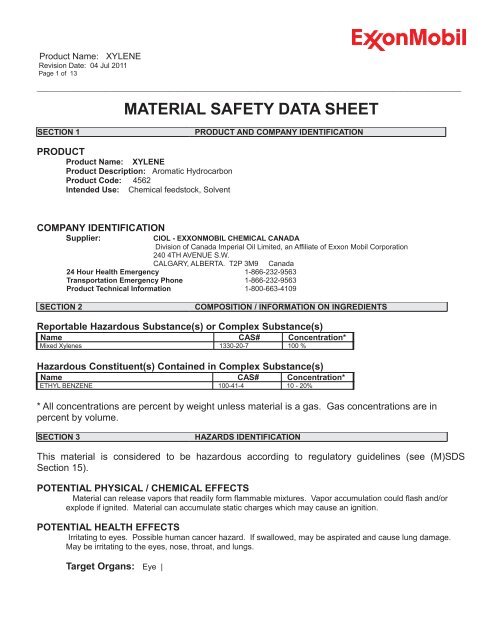 Print MSDS - Miller Electric Company Publications