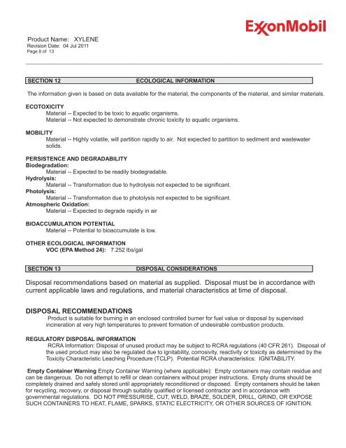 Print MSDS - Miller Electric Company Publications