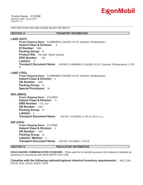 Print MSDS - Miller Electric Company Publications