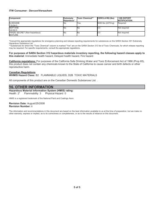 Print MSDS - Miller Electric Company Publications