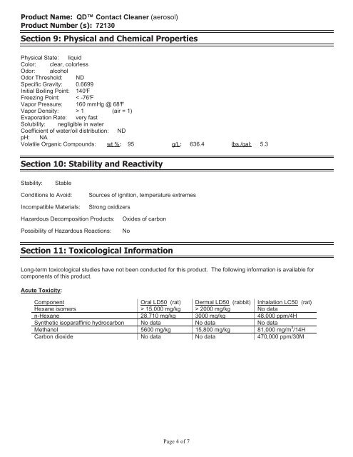 Print MSDS - Miller Electric Company Publications