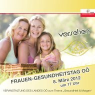 FRAUEN-GESUNDHEITSTAG OÖ - Landesrätin Mag. Doris Hummer