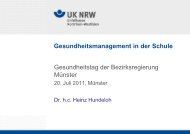 Gesundheitsmanagement in der Schule Gesundheitstag der ...