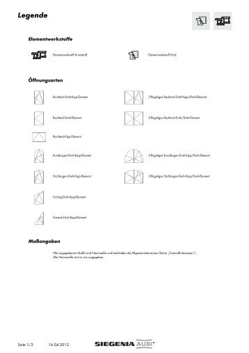 Symbole und Abkürzungen - Siegenthaler AG