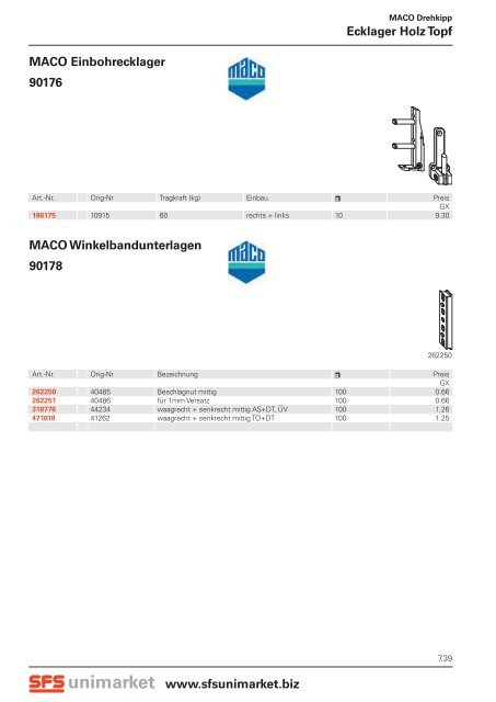 MACO Abdeckkappe für An - SFS unimarket AG