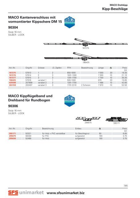 MACO Abdeckkappe für An - SFS unimarket AG