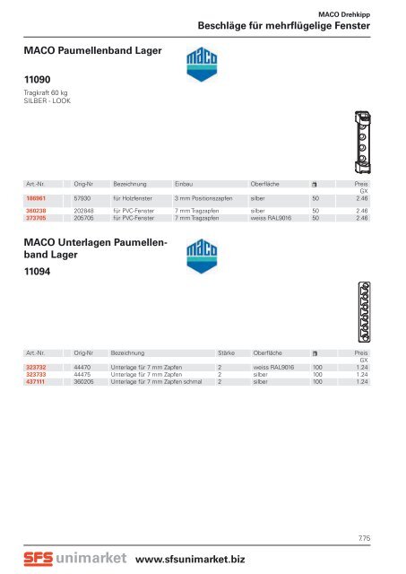 MACO Abdeckkappe für An - SFS unimarket AG