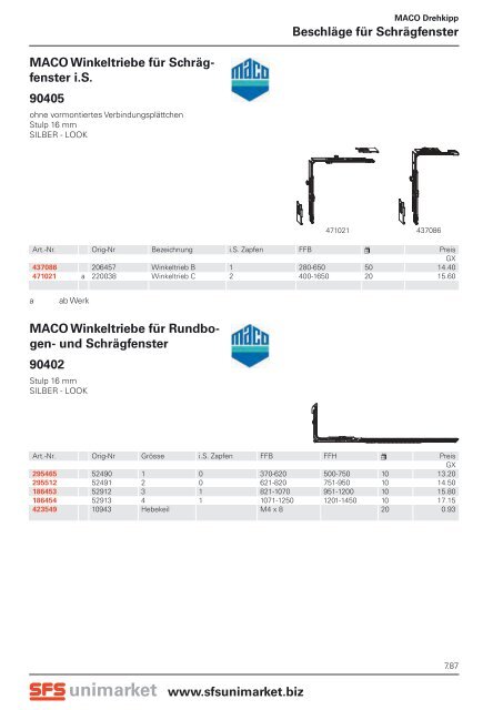 MACO Abdeckkappe für An - SFS unimarket AG