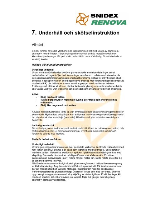 renova skötsel underhåll.pdf - HSB