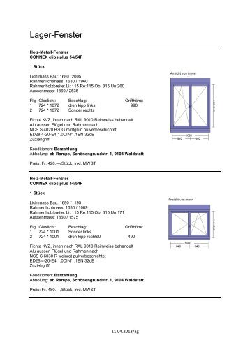 Holz-, Holz-Metall-Fenster - Blumer Techno Fenster