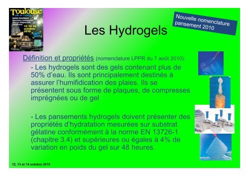 Les hydrogels - Euro-Pharmat