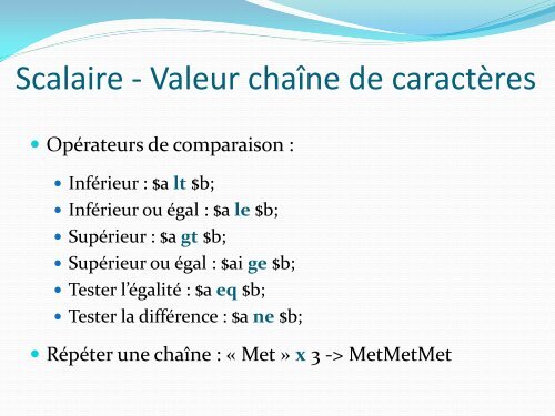 Formation Perl - Inra