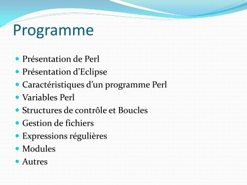 Formation Perl - Inra