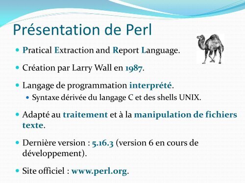 Formation Perl - Inra