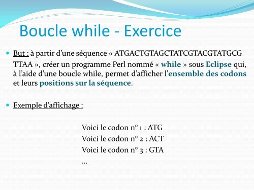 Formation Perl - Inra