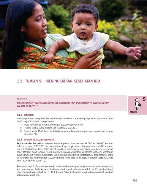 laporan pencapaian millennium development goals indonesia - UNDP