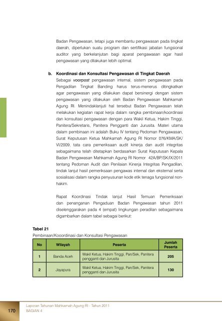 Laporan Tahunan Mahkamah Agung RI - Tahun 2011 - Pembaruan ...