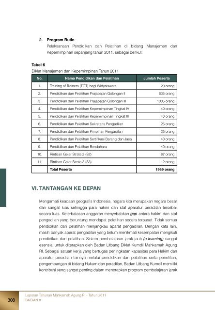 Laporan Tahunan Mahkamah Agung RI - Tahun 2011 - Pembaruan ...