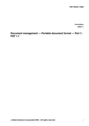 Document management — Portable document format ... - Adobe