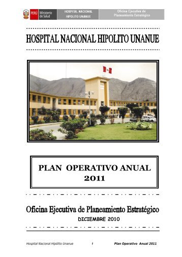 POA 2011 - Hospital Nacional Hipólito Unanue